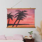 Zonsondergang in de Tropen Hangend Wandkleed (Slaapkamer)