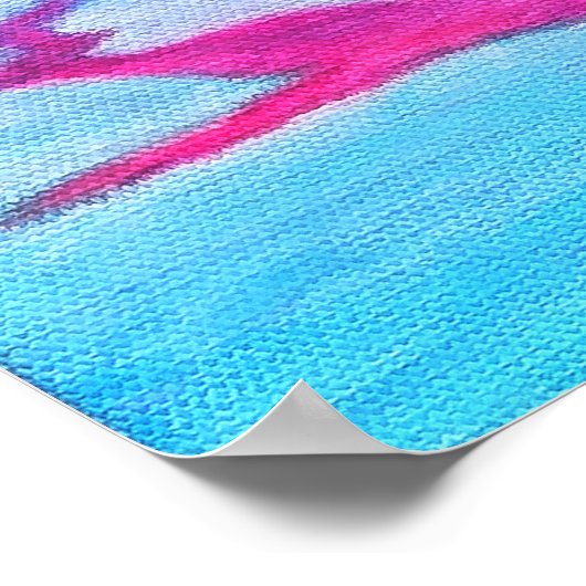 zonsondergang in de winter poster (Hoek)