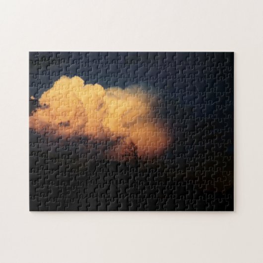 Zonsondergang in de Wolken Legpuzzel (Horizontaal)