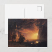 zonsondergang in de Yosemite Bierstadt Painting Briefkaart (Voorkant / Achterkant)