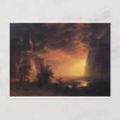  zonsondergang in de Yosemite Bierstadt Painting Briefkaart (Voorkant)