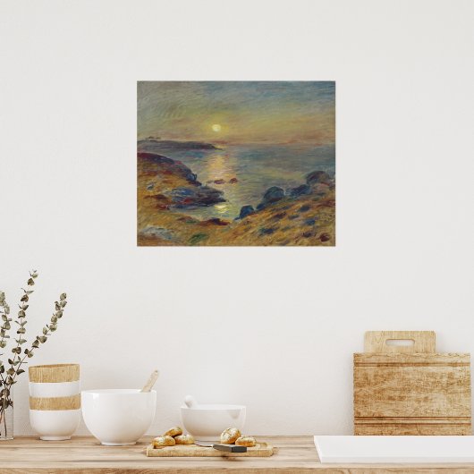Zonsondergang in Douarnenez Fine Art Landscape Poster (Keuken)