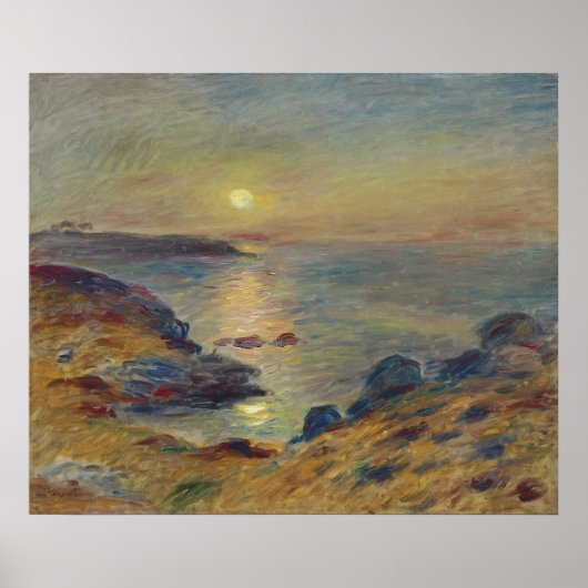 Zonsondergang in Douarnenez Fine Art Landscape Poster (Voorkant)