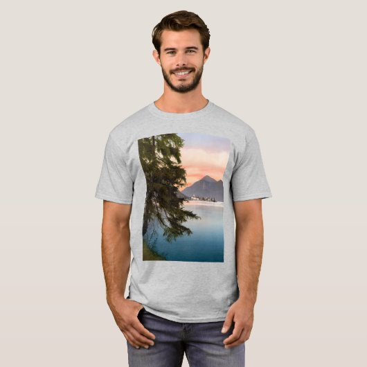 Zonsondergang in Duitsland T-shirt (Voorkant volledig)