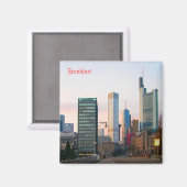 Zonsondergang in Frankfurt Magneet (Voorkant / Achterkant)