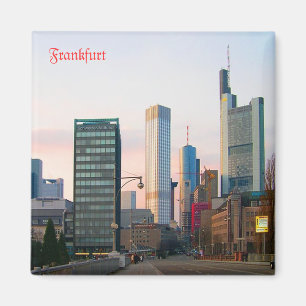 Zonsondergang in Frankfurt Magneet