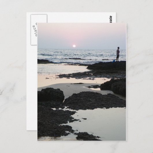 zonsondergang in Goa Briefkaart (Voorkant / Achterkant)