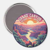 Zonsondergang in Grand Canyon National Park Arizon Magneet (Voorkant / Achterkant)