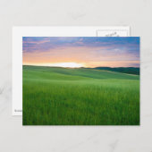 Zonsondergang in het briefkaart Toscane (Voorkant / Achterkant)
