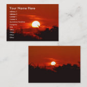 Zonsondergang in het paradijs visitekaartje (Voorkant / Achterkant)