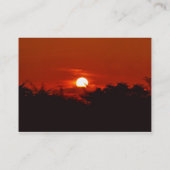 Zonsondergang in het paradijs visitekaartje (Achterkant)