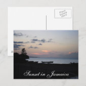 Zonsondergang in Jamaica Briefkaart (Voorkant / Achterkant)
