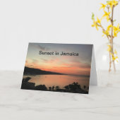 Zonsondergang in Jamaica Kaart (Gele Bloem)