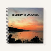 Zonsondergang in Jamaica Notitieboek (Voorkant)