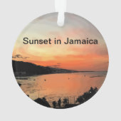 Zonsondergang in Jamaica Ornament (achterkant)