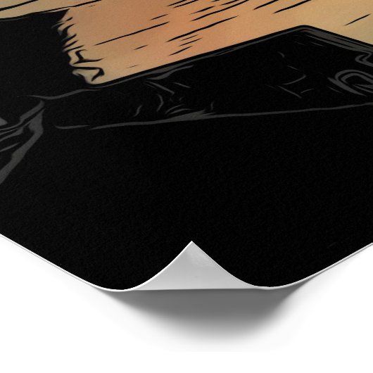 Zonsondergang in Jamaica Poster (Hoek)