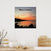 Zonsondergang in Jamaica Poster (Keuken)