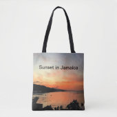 Zonsondergang in Jamaica Tote Bag (Voorkant)