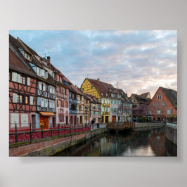 Zonsondergang in Klein Venetië Colmar Poster
