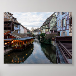Zonsondergang in Klein Venetië Colmar Poster