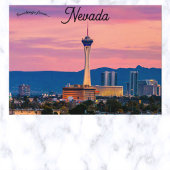 Zonsondergang in Las Vegas Strip Nevada Briefkaart