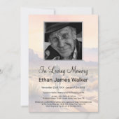 Zonsondergang in liefdevolle herinnering begrafeni kaart (Voorkant)