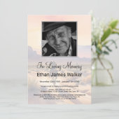 Zonsondergang in liefdevolle herinnering begrafeni kaart (Staand voorkant)