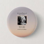 Zonsondergang in liefdevolle herinnering begrafeni ronde button 5,7 cm (Voorkant)