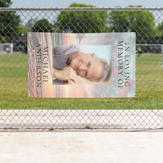 Zonsondergang in liefdevolle Memory Grave Hoesje D Spandoek (Insitu)