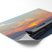 Zonsondergang in Livorno Poster (Hoek)