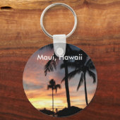 Zonsondergang in Maui, Hawaii Sleutelhanger (Voorkant)
