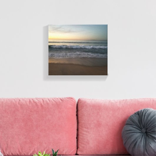 Zonsondergang in Monterey Bay Canvas Afdruk (Insitu (Woonkamer))