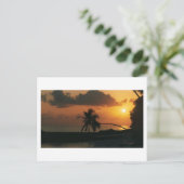 Zonsondergang in Nakatchafushi Briefkaart (Staand voorkant)