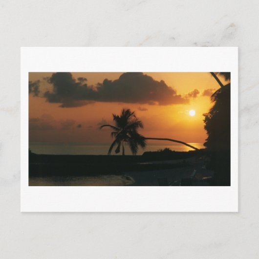 Zonsondergang in Nakatchafushi Briefkaart (Voorkant)