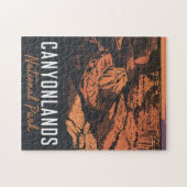 Zonsondergang in National Park Canyonlands Legpuzzel (Horizontaal)