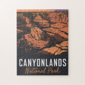 Zonsondergang in National Park Canyonlands Legpuzzel (Verticaal)
