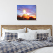 Zonsondergang in Nevada Canvas Afdruk (Insitu (Slaapkamer))