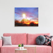 Zonsondergang in Nevada Canvas Afdruk (Insitu (Woonkamer))