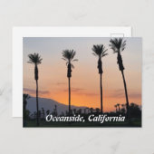Zonsondergang in Oceanside, Californië Briefkaart (Voorkant / Achterkant)