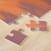 Zonsondergang in Orange Beach | Kustschilderij Legpuzzel (Zijkant)