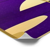 Zonsondergang in Paars Poster (Hoek)