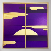 Zonsondergang in Paars Poster (Voorkant)