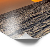 Zonsondergang in Paphos, Cyprus (2532) Foto Afdruk (Hoek)