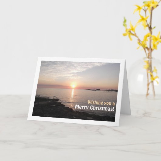 Zonsondergang in Paphos, Cyprus Kaart (Gele Bloem)