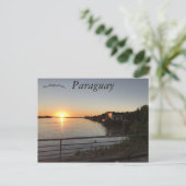 Zonsondergang in Paraguay Briefkaart (Staand voorkant)