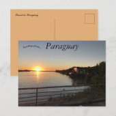 Zonsondergang in Paraguay Briefkaart (Voorkant / Achterkant)