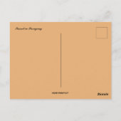 Zonsondergang in Paraguay Briefkaart (Achterkant)