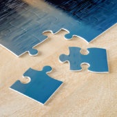 Zonsondergang in Parijs, Frankrijk. Eiffeltoren aa Legpuzzel (Zijkant)