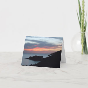 Zonsondergang in Playa Potrero, Costa Rica Kaart