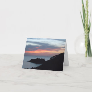 Zonsondergang in Playa Potrero, Costa Rica Kaart